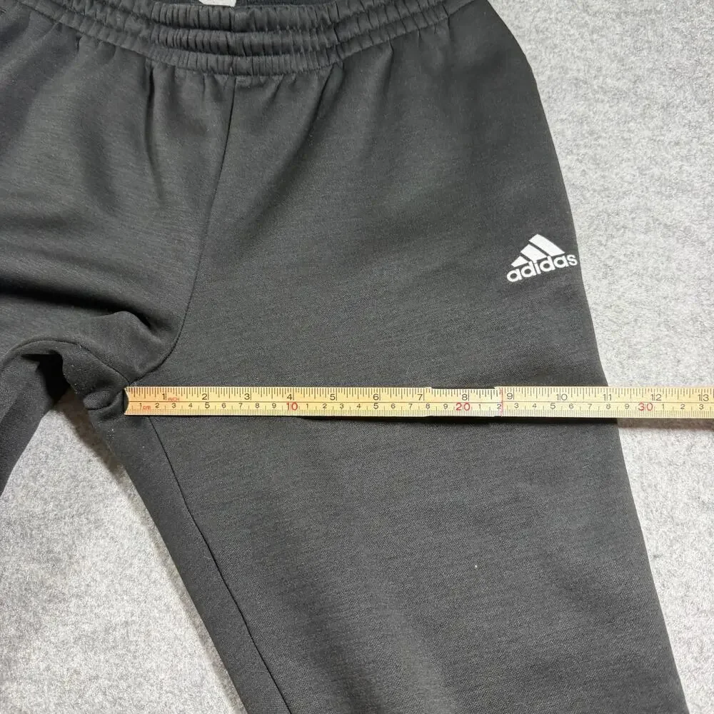 Adidas Fleece ClimaWarm Sweatpants Mens M Gray Jogger Tapered Cuffed Drawstring